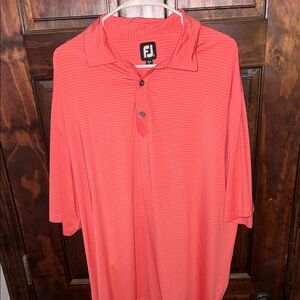 FootJoy Men's Striped Coral Polo